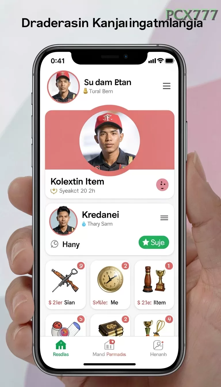 Cuplikan layar RR44 — pengaturan akun